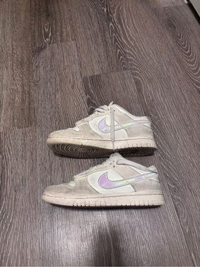 Nike Dunk Low Sail Iridescent Swoosh